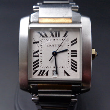 Cartier Tank Francaise automatic - Ref 2302 in SS and 18K yellow gold – FULL SET