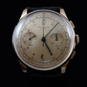 Chronographe Suisse in 18K rose gold with Landeron 248
