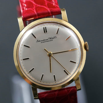 IWC - International Watch Co – Ref R1405 in 18K YG with caliber C402. Dial is perfect