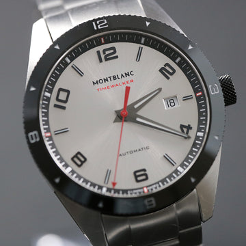 Montblanc Timewalker 116057 automatic in stainless steel and Ceramic – Full Set