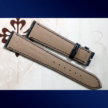 Patek Philippe brand-new blue alligator “Geneve” Cousu Main strap