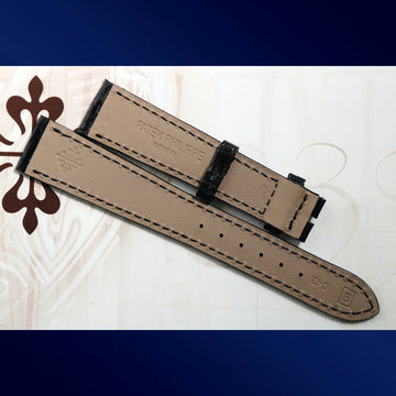 Patek Philippe brand-new black alligator “Geneve” strap B – C42