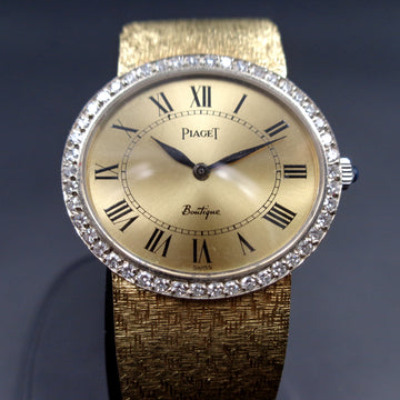 Piaget with ref 935 B 68 in yellow gold with diamond bezel from the 1970’s with 9P movt