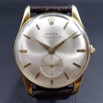 Rolex 3540 Officially Certified Chronometer in 18K yellow gold and caliber 1200