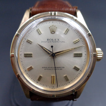 Rolex Oyster Perpetual Ref 6569 in YG with caliber 1030