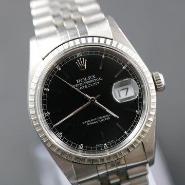 Rolex Oyster Perpetual Datejust 16220 with black dial – SS – Cal 3135 – 1999
