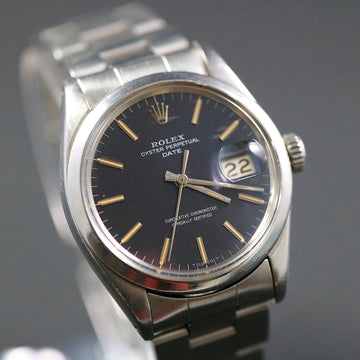 Rolex Oyster Perpetual Date with ref 1500 from 1967 with blue dial with caliber 1570