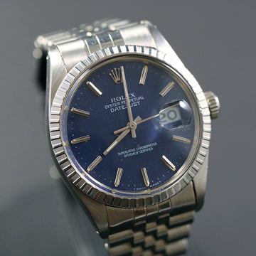 Rolex Oyster Perpetual Datejust ref 16030 with blue dial from 1986