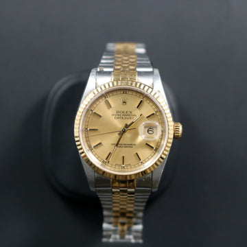 Rolex Oyster Perpetual Datejust SS and gold in mint condition - Ref 16233 - Full set