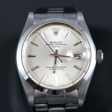 Rolex Oyster Perpetual Date with ref 1500 from 1978 with gray dial with caliber 1570