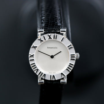 Tiffany Atlas Ref D 286753 watch in .925 silver with quartz movt - Serviced