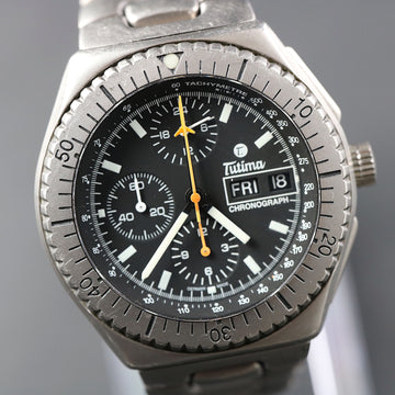 Tutima Military Chronograph in titanium with Lemania 5100
