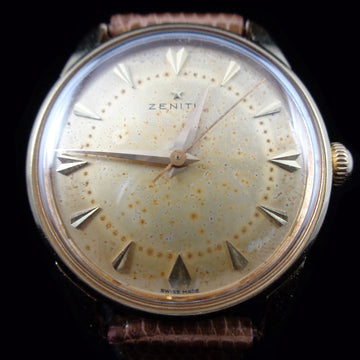 Zenith in 18K yellow gold with cal 120 from 1957 – Fully serviced