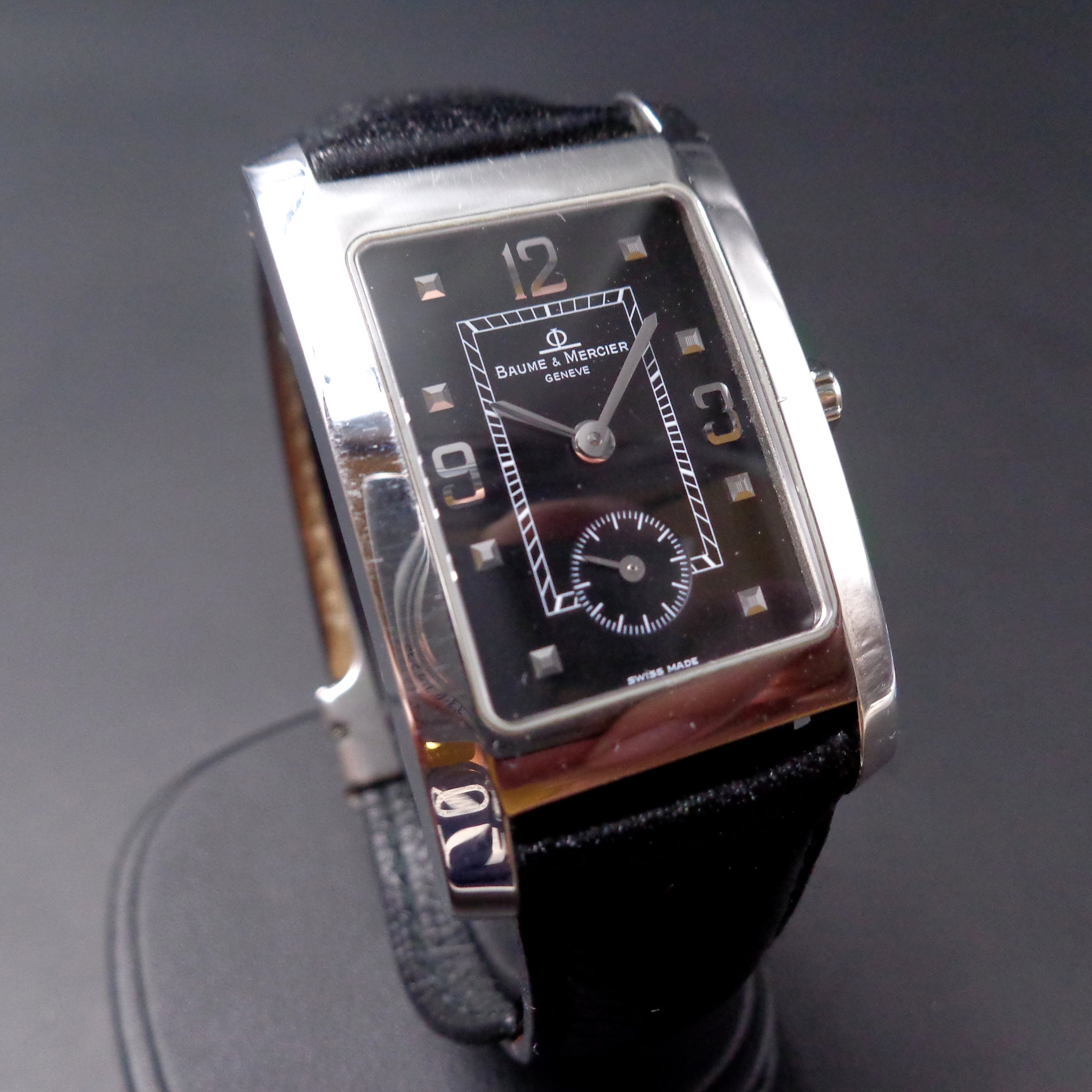 Baume & Mercier Hampton MV045063 ブラック BAUME & MERCIER Men's Hampton + TIFFANY & CO Swiss Wrist