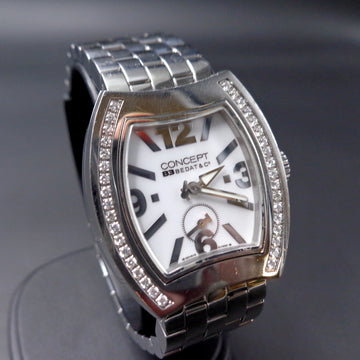 Bedat B3 Concept with ref CB03 in SS with diamond bezel in stainless steel