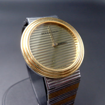 Boucheron Polo with reference 76963 in SS and gold with quartz movt