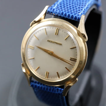 Bulova Accutron 214 from the 1960’s in 14K yellow gold with beautiful lugs - Serviced