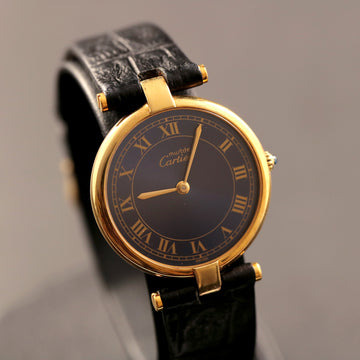 Cartier Must de Vendome ref 17 in silver and gold with quartz movt