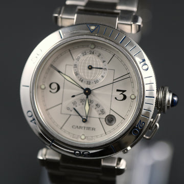 Cartier Pasha GMT Power Reserve with ref 2388 - Full Set - Serviced