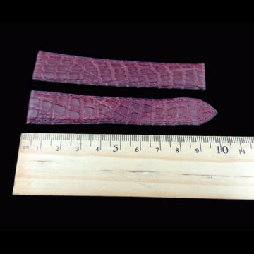 Cartier alligator burgundy “Cartier Paris” strap Made in France