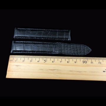 Cartier black crocodile “Cartier Paris” strap made in France