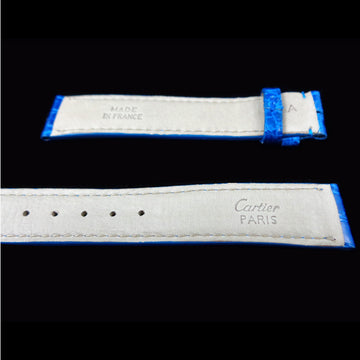 Cartier brand-new blue crocodile “Cartier Paris” strap