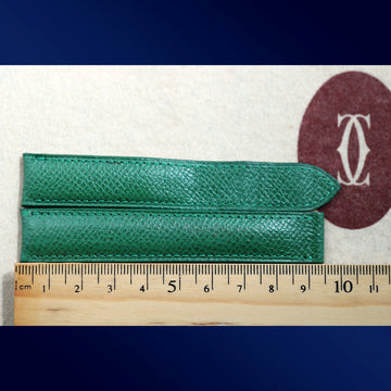 Cartier brand-new green lizard “Cartier Paris” strap Made in France