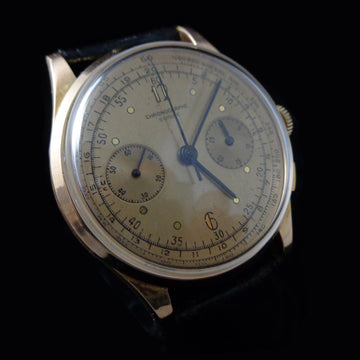 Chronographe Suisse in 18K rose gold with Landeron 248