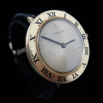 Corum 57104 – Romulus bezel in 18K yellow gold from the 1980’s