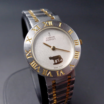 Corum Romulus Rhino with ref 24 103 21V 48 in SS and gold with quartz movt