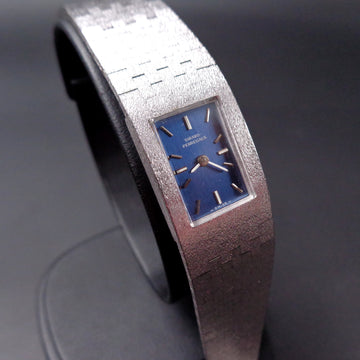 Girard Perregaux cocktail watch with blue dial and manual winding movement