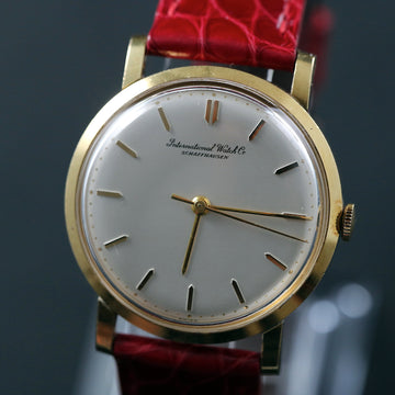 IWC - International Watch Co – Ref R1405 in 18K YG with caliber C402. Dial is perfect