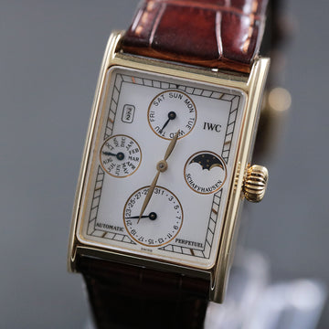 IWC - International Watch Co – Novecento with reference 3545 in 18K yellow gold – Service in July 2022 by IWC