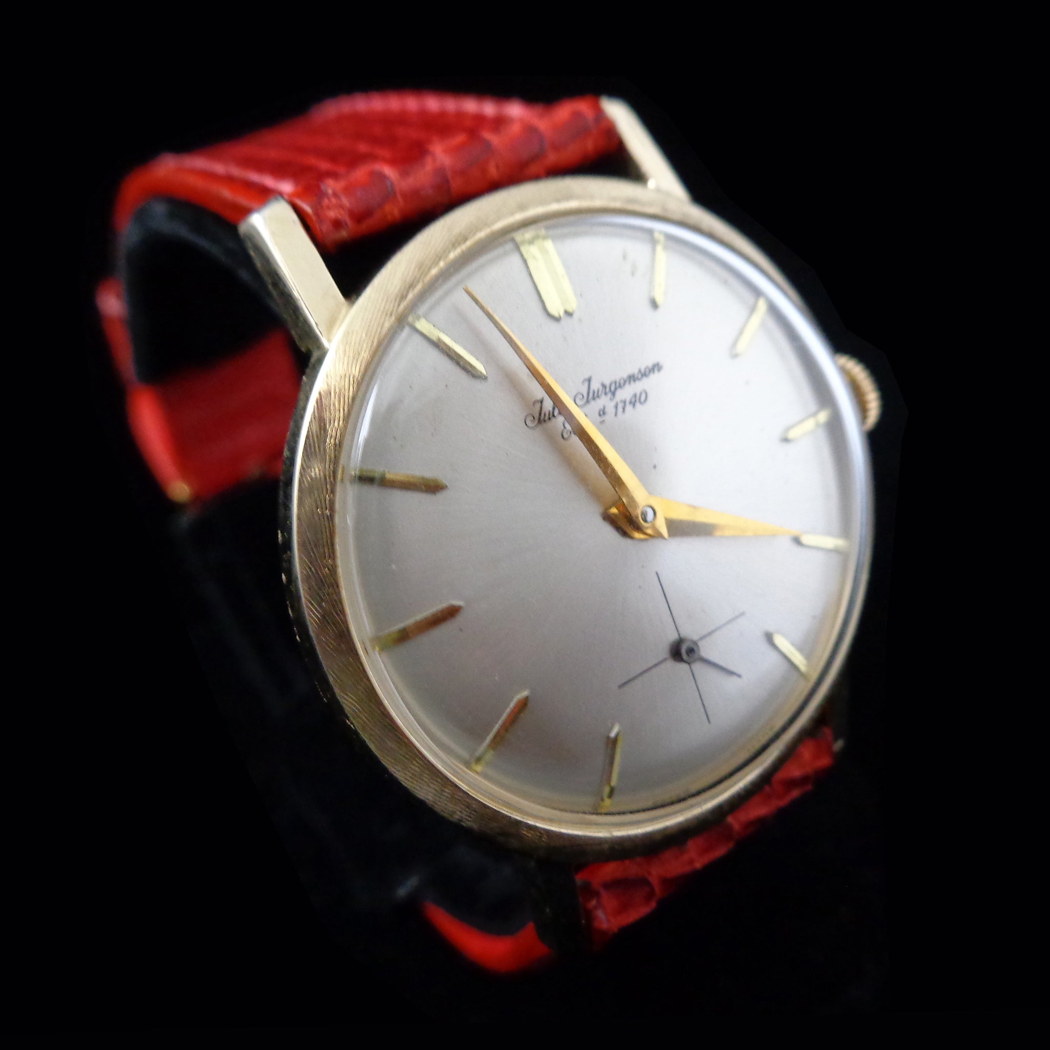 Jules Jurgensen dressy vintage watch with manual wind movement Serviced Laurent Fine Watches