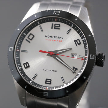 Montblanc Timewalker 116057 automatic in stainless steel and Ceramic – Full Set