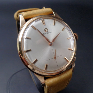 Omega with reference 14707 in 18K rose gold from 1959 with caliber 267