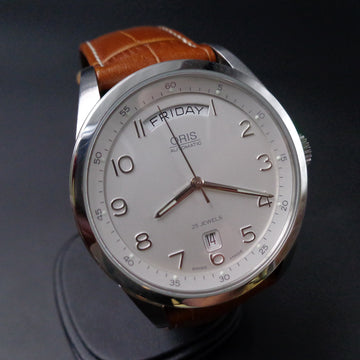 Oris 660-7531-4061 with day date calendar and caliber Oris 660 with 25 jewels