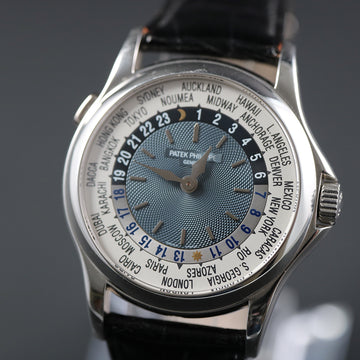 Patek Philippe World Time 5110P in platinum with caliber 240/188