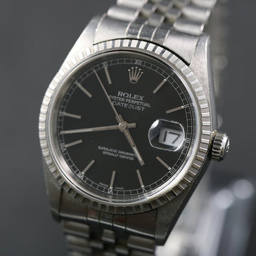 Rolex Oyster Perpetual Datejust 16220 with black dial – SS – Cal 3135 – 1999