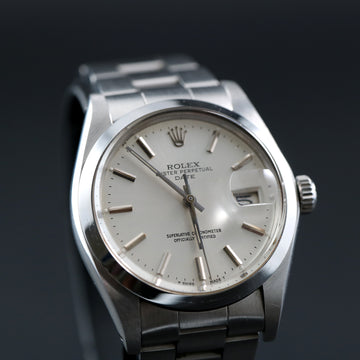 Rolex Oyster Perpetual Date with ref 1500 from 1978 with gray dial with caliber 1570