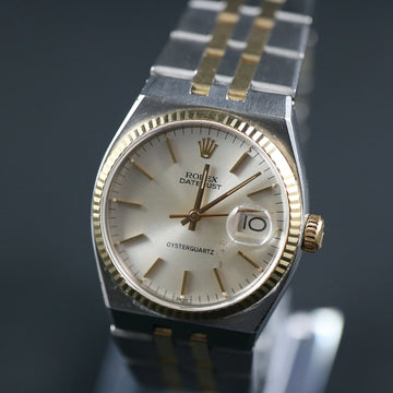 Vintage Rolex Osyterquartz Datejust two tones ref 17013 with box