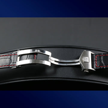 Tag Heuer buckle PC5014 with black leather strap - Original