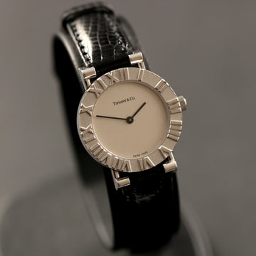 Tiffany Atlas Ref D 286753 watch in .925 silver with quartz movt - Serviced