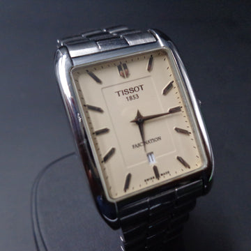 Tissot Fascination T845 – large model in stainless steel with quartz mvt