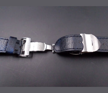 Tudor blue strap with stainless steel buckle for model Heritage Black Bay Bleu