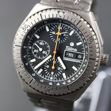 Tutima Military Chronograph in titanium with Lemania 5100