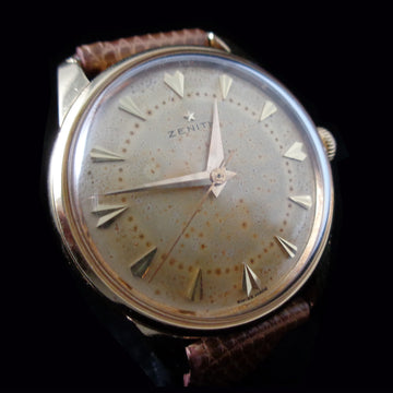 Zenith in 18K yellow gold with cal 120 from 1957 – Fully serviced