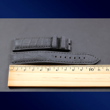Zenith strap with ref 20-683 in dark gray alligator – Hand Made - NEW