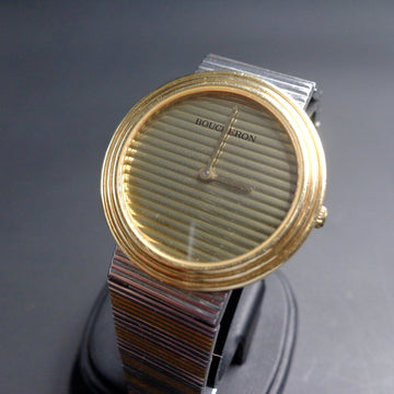 Boucheron Polo with reference 76963 in SS and gold with quartz movt