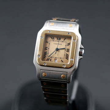 Cartier Santos Galbee two tone 18K and Stainless with quartz movement